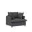 Upholstered Single Seat Sofa With Pillows-525545301