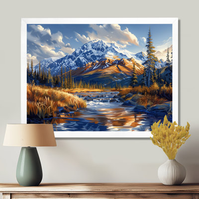 Alaska Denali National Park Autumn River I - Alaska, art mural