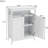 Bathroom Cabinet - White, Double Shutter Doors, , Painting, Ample Storage Area, Simple To Assemble Strong Finish,