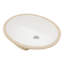 Lavabo de salle de bain ovale encastré en céramique 18 "x 15" blanc avec trop-plein