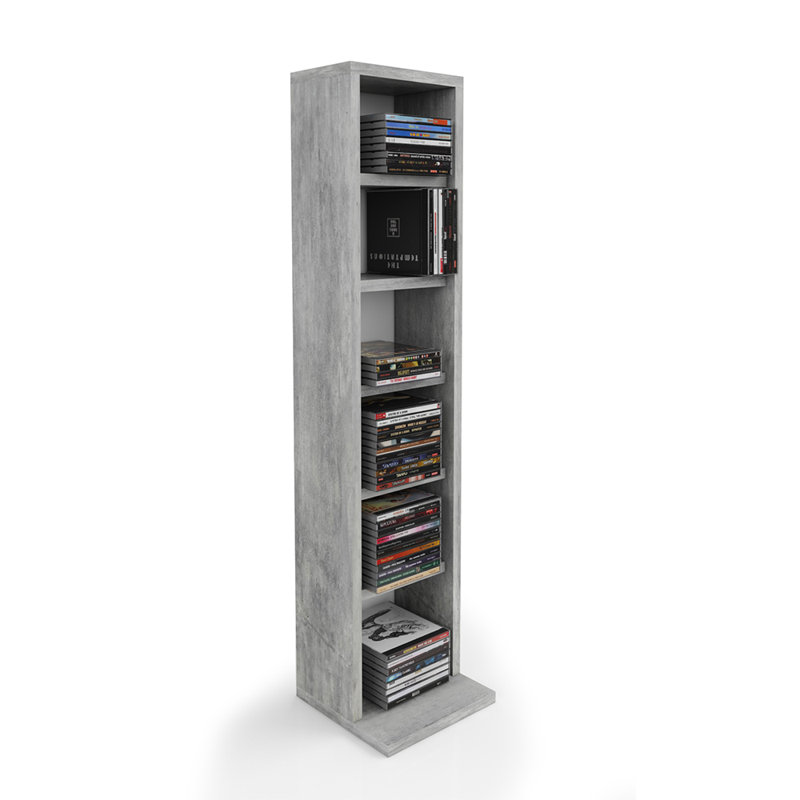 90 cm H Media Shelves, Concrete