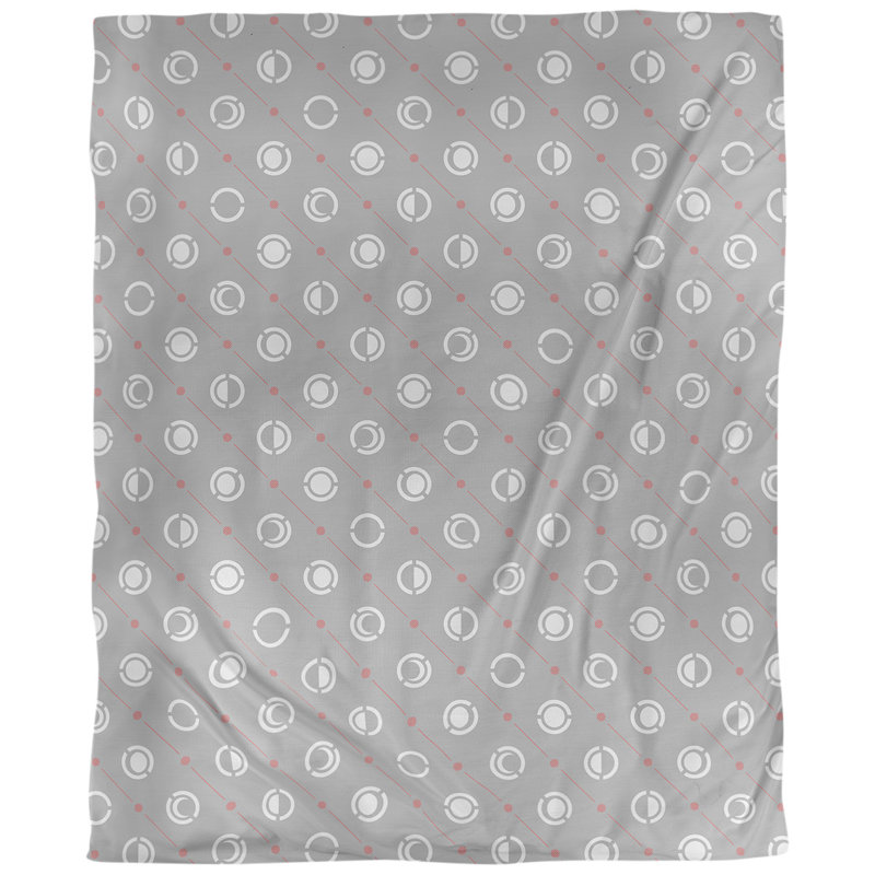 Tissu à phases accent moon, Lin naturel paloma, L 54 po x l 36 po, Rouge