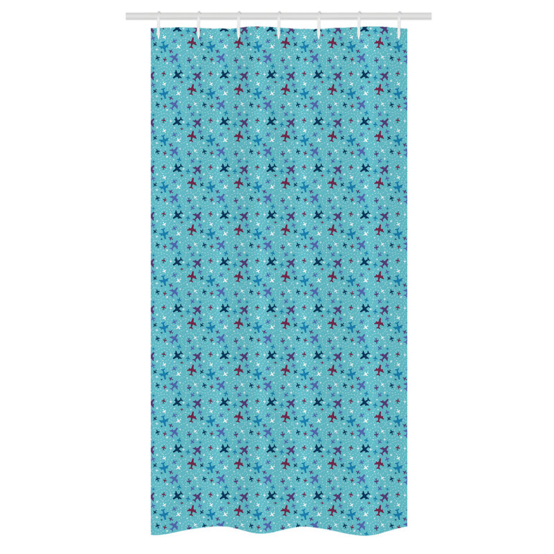 Shower Curtain with Hooks Included, 72" H x 36" W