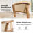 Debbora Solid Wood Barrel Dining Chair With Rattan Backrest-1527611912