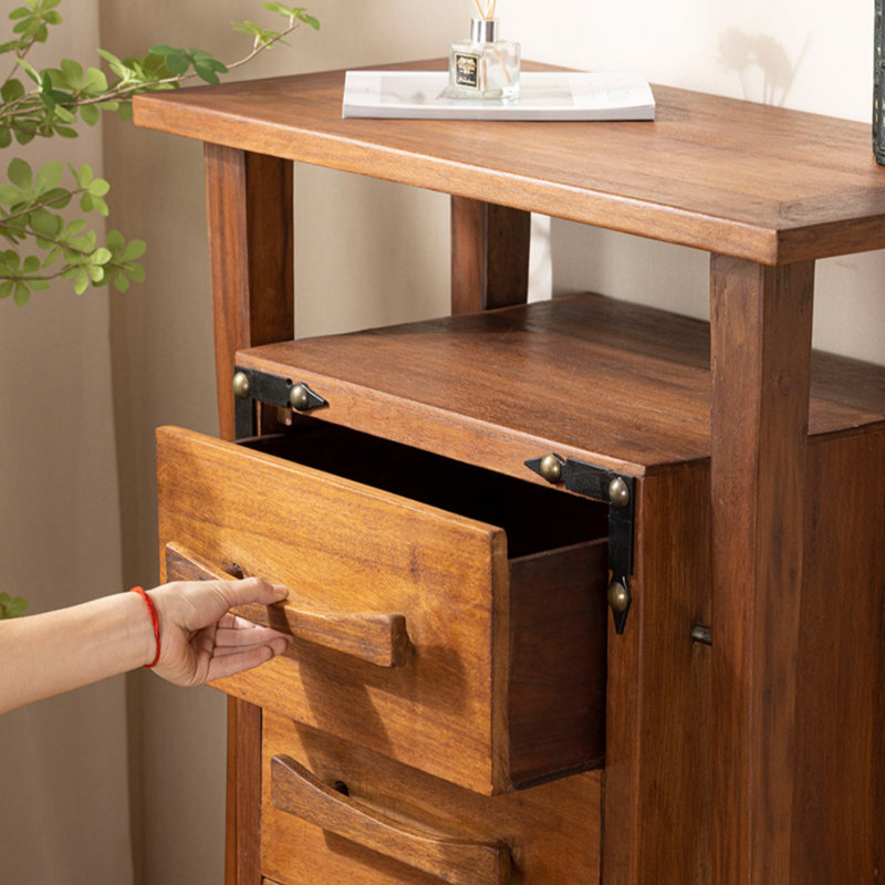 Commode d'appoint en bois massif