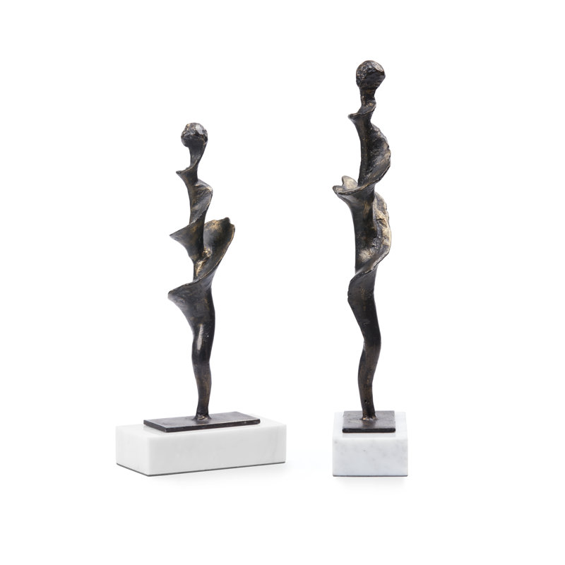 Spiral Statue, 13" H x 6" W x 3" D