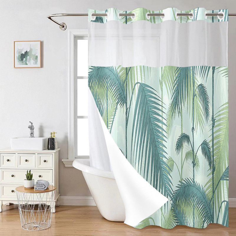 Rideau de douche à double couche