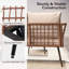 5  Person L-Shaped Outdoor Wicker Sofa with Coffee Table
