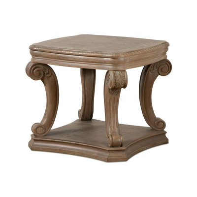 Table de bout traditionnelle 26,5 po, chêne vieilli