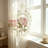 2Panels American Luxury Peony Embroidery Tulle Curtain For Living Room European Elegant Flower Embroidery Sheer Voile Drapes Bedroom Grommet top (WHITE,Grommet top,54"W x 96"L (Pack of 2))-1765779761