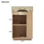 Meuble-lavabo 21,6 po avec lavabo en céramique