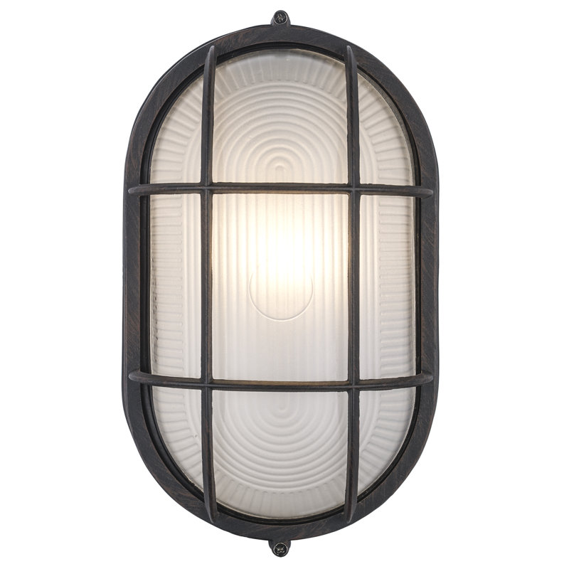Alwigh 1 - Bulb Outdoor Bulkhead Light, Rust
