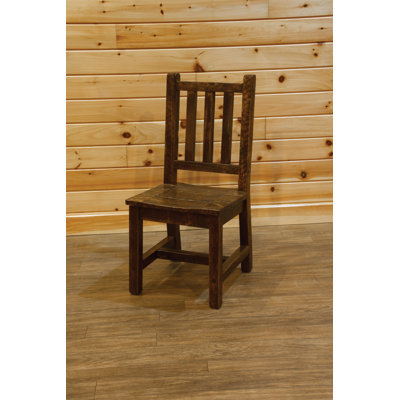 Boxborough 18'' H Pine Solid Wood Side Chair