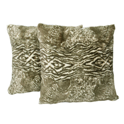 Animal Print Square Cushion Cover