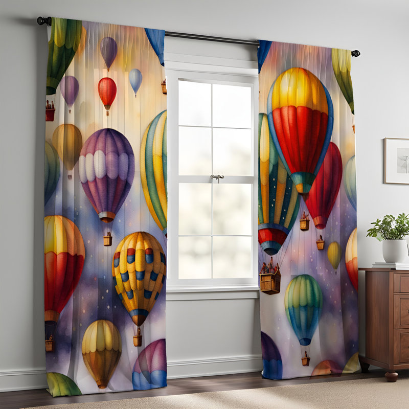 Paire de rideaux semi-transparents Elderine, L 20 po x L 61 po