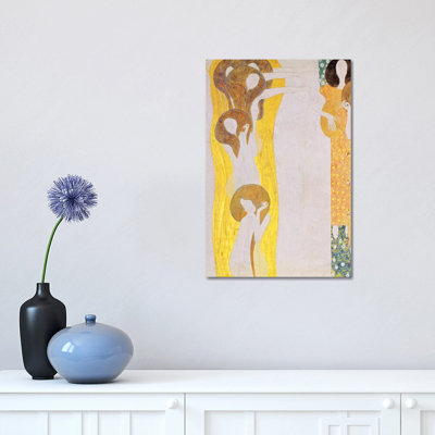 Die Künste by Gustav Klimt - 1 Piece Wrapped Canvas Painting