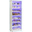 Armoire de rangement pour chaussures 28,35 po à 8 niveaux avec bande lumineuse DEL et support en bois