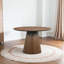 Palamedes Solid Wood Round Table in Walnut