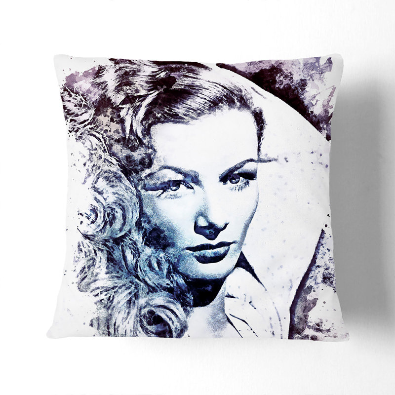 Veronica Lake Cushion with Filling, 40cm H x 40cm W x 15cm D