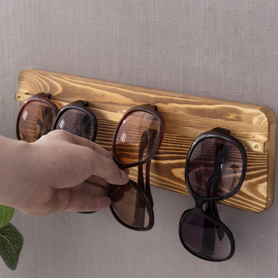 Alto Hanging Wood Sunglasses Wall Jewelry Holder