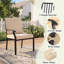 Ensemble repas d'extérieur pour patio - Mobilier pour patio, balcon, cour, jardin, pelouse (1 table rectangulaire + 6 chaises de salle à manger)-553769869