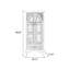 Vitrines en bois manufacturé beige et Burlywood