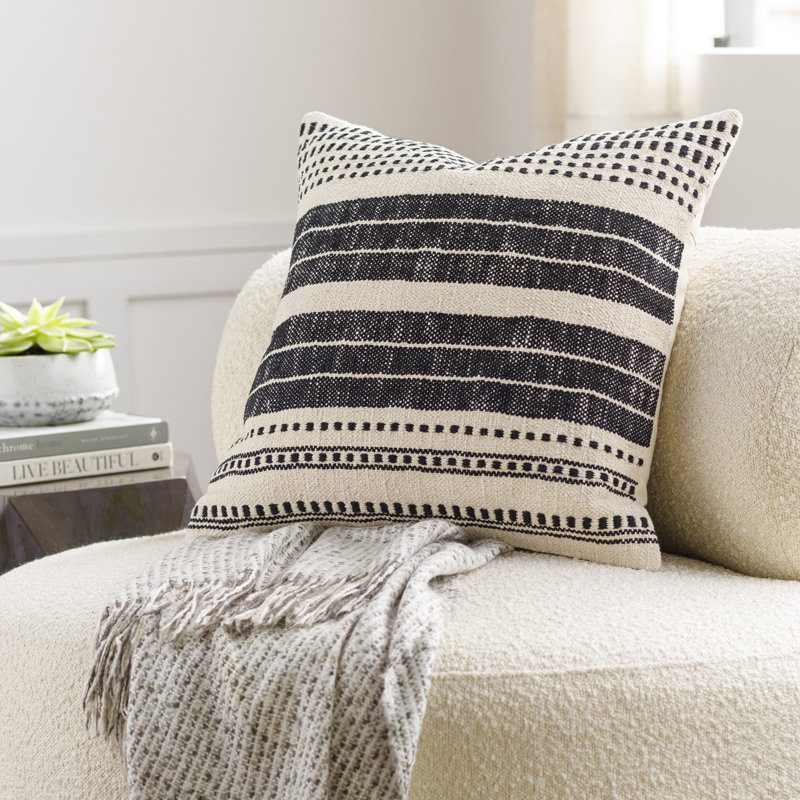Coussin décoratif avec bourre Accent, Polyester / bourre de polyester, 22 po x 22 po