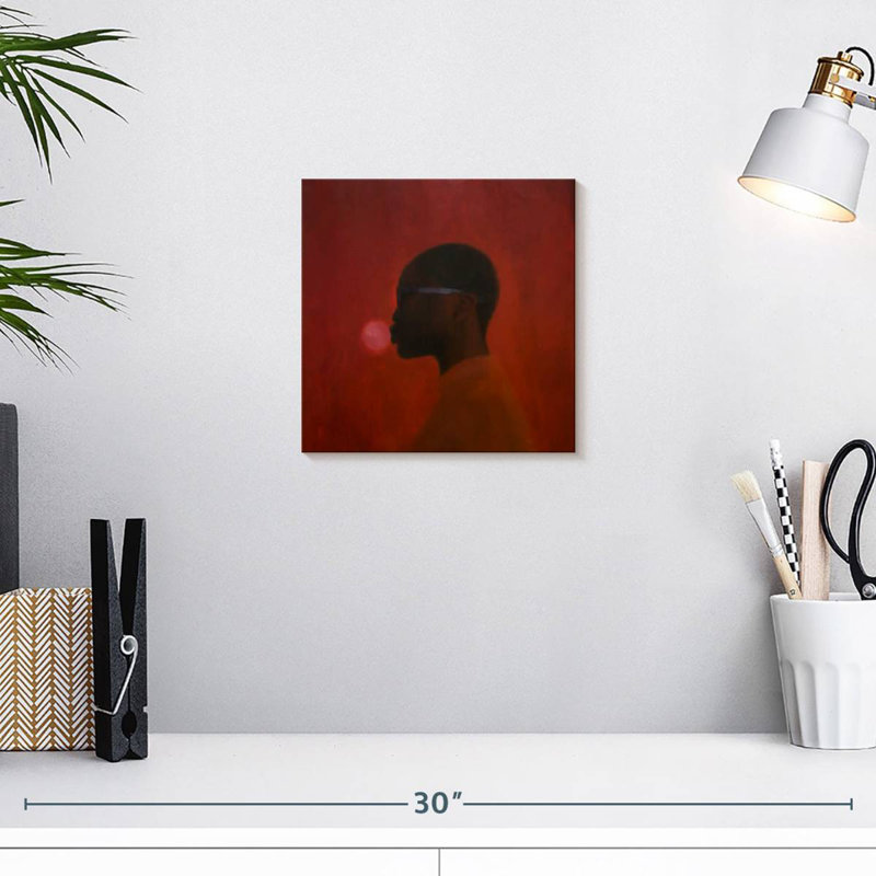 Umbra rouge, H 10 po x l 10 po