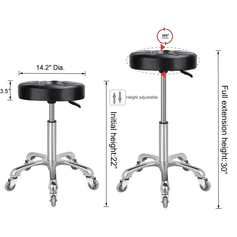 Bodkins Adjustable Height Ergonomic Industrial Stool