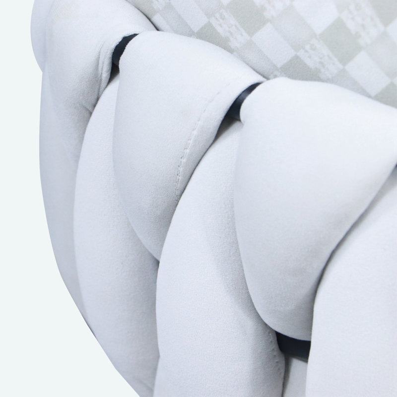 Maylyn 18'' H Tufted Velvet Armchair, White