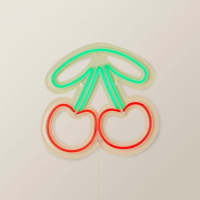Neon Sign Cherries Style Novelty Wall Light