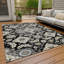 Tapis noir intérieur / extérieur lavable à la machine Xhevrie-437256939