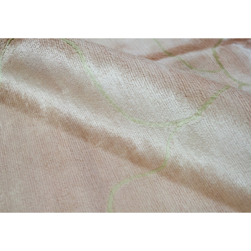 Tapis rouille et beige noué à la main de haute qualité