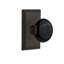 Studio Plate with Black Porcelain Door Knob-770077033-770077042