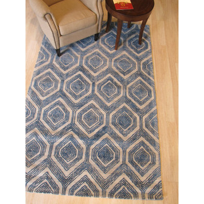 Tapis extérieur ivoire en laine touffeté à la main Sandbach