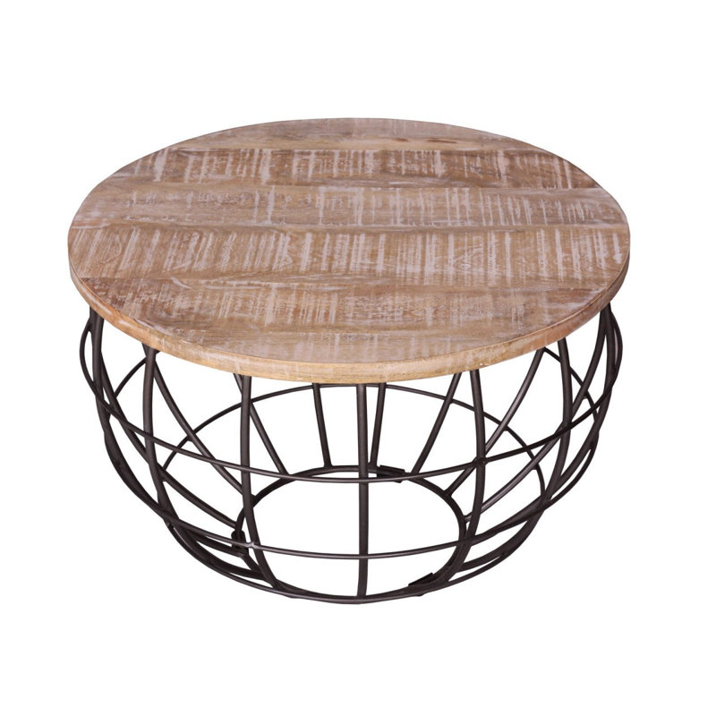 Akaiyah Coffee Table, Oak, 37cm H x 55cm L x 55cm W