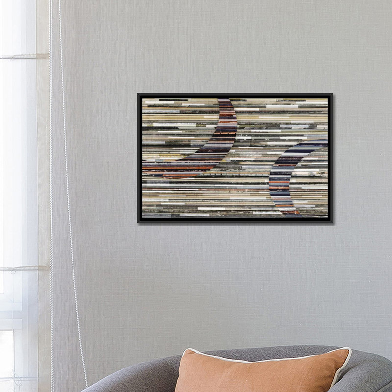 « serendipity ii », impression sur toile, H 18 po x l 26 po x P 1,5 po, Toile avec cadre noir, Pas de tapis