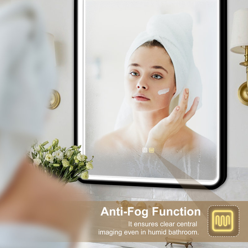 Brighten Your Bathroom with Our Exquisite LED Lighting Mirror, 40" x 28"