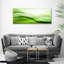 Green Waves Background - Wrapped Canvas Print