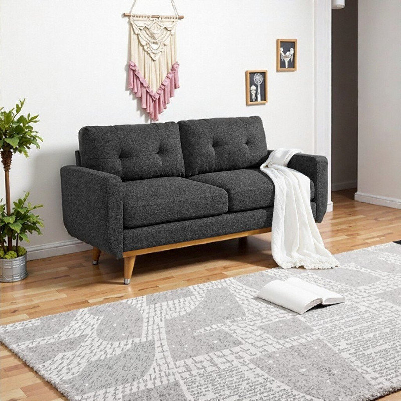 Canapé-lit Mid-Century, Gris