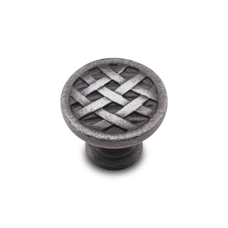 CK Series 1 1/2" Diameter Mushroom Knob, Small, Distressed Nickel