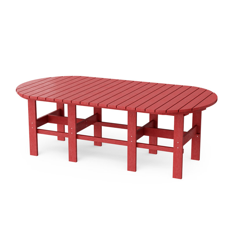 Ensemble de salle à manger 7 pièces 44 po x 84 po Classic, Cardinal Red
