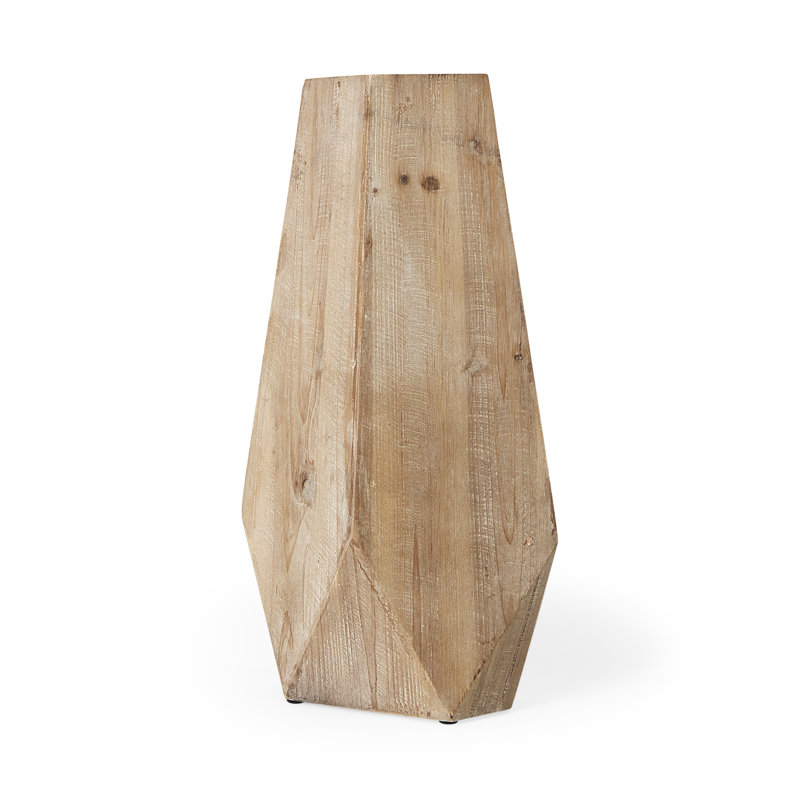 Huberdina Solid Wood Table Vase, 19.25" H x 10" W x 5.5" D