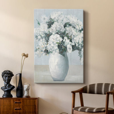 Beach House Hydrangeas -Custom Wrapped Gallery Cavas