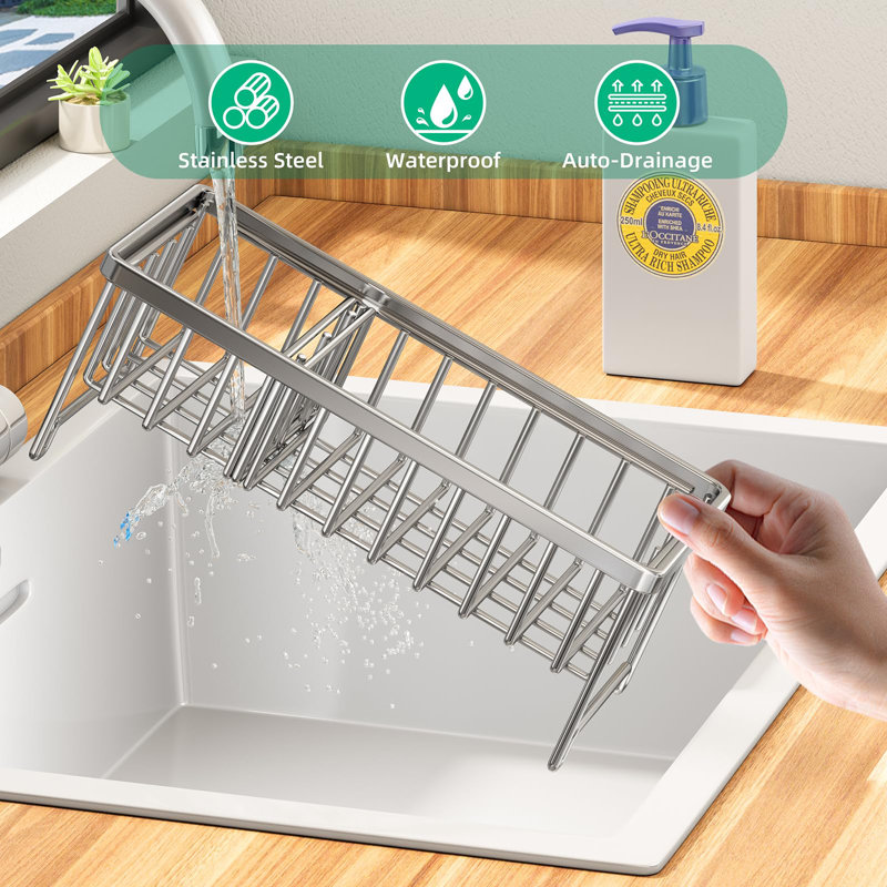 Évier de cuisine en acier inoxydable de qualité supérieure avec drainage automatique et cloison réglable - résistant à la rouille