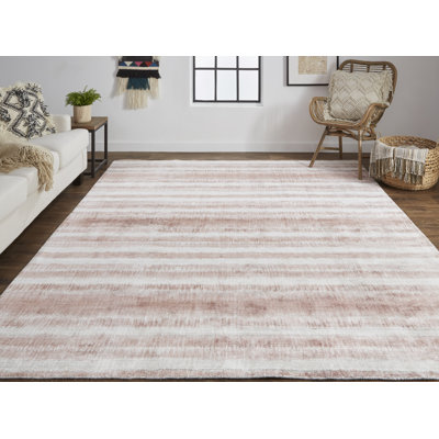 Performance Viscose Striped Indoor Rug