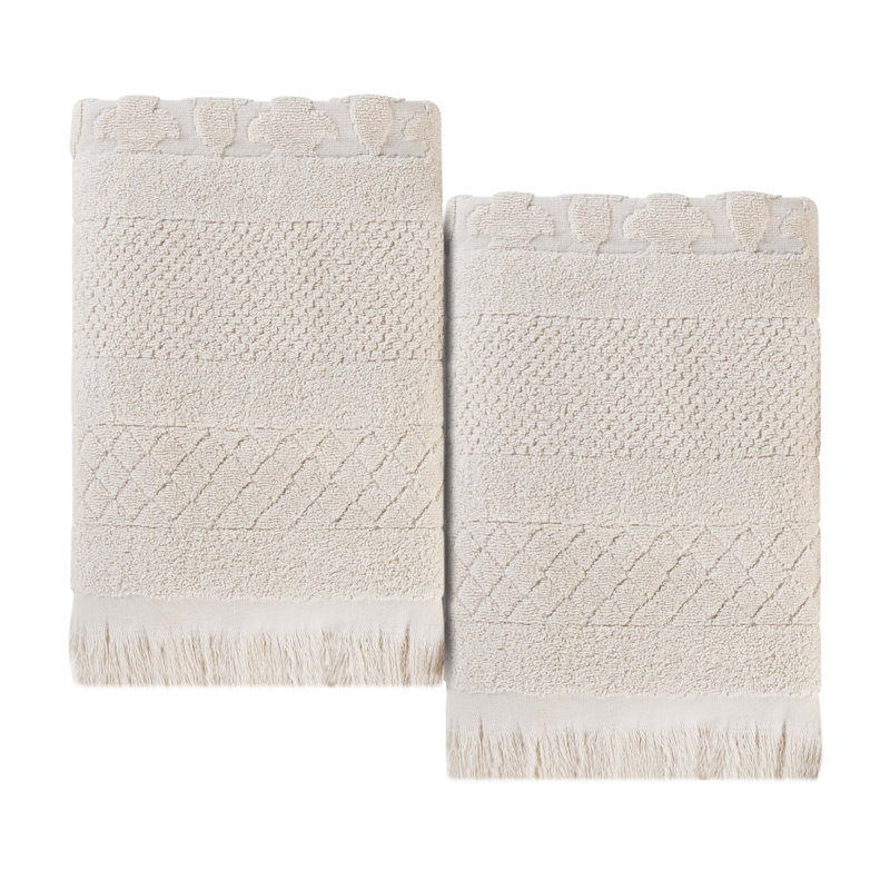 Serviette de bain Rolla, Ivoire ivoire, Ensemble de 3 serviettes de bain