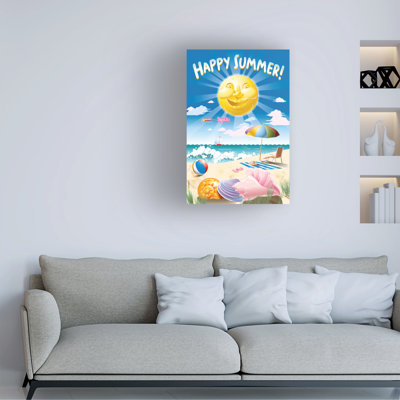 Ned Levine Happy Summer Canvas Art