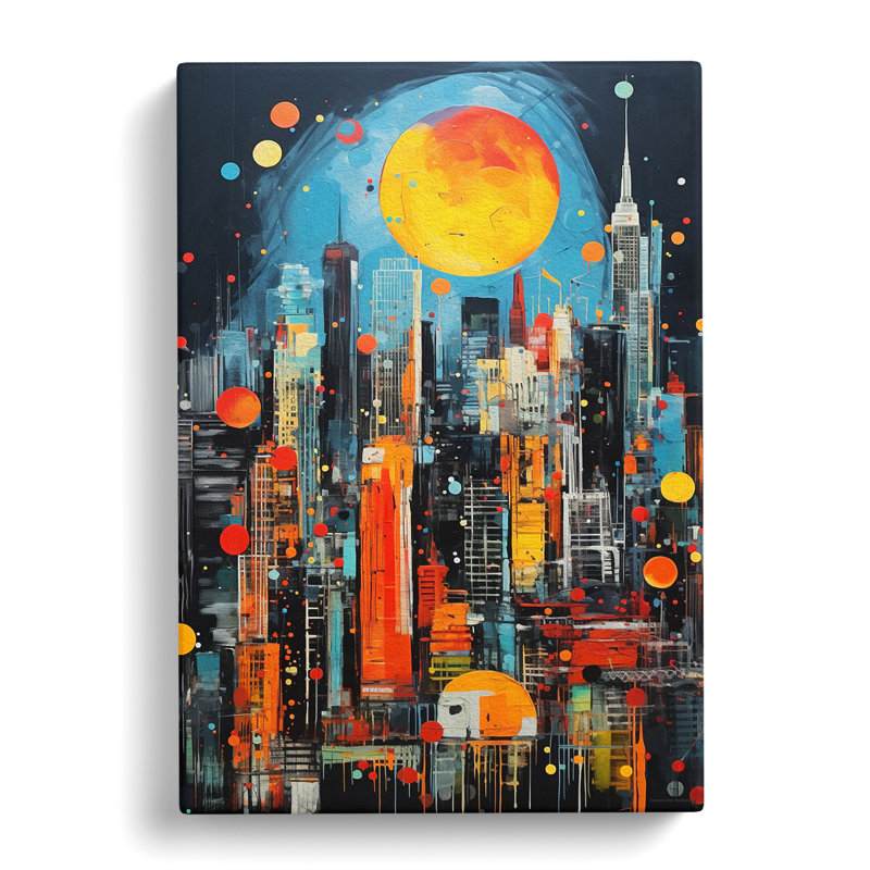 Skyline Neo-Plasticism - Print, 60cm H x 40cm W x 3cm D