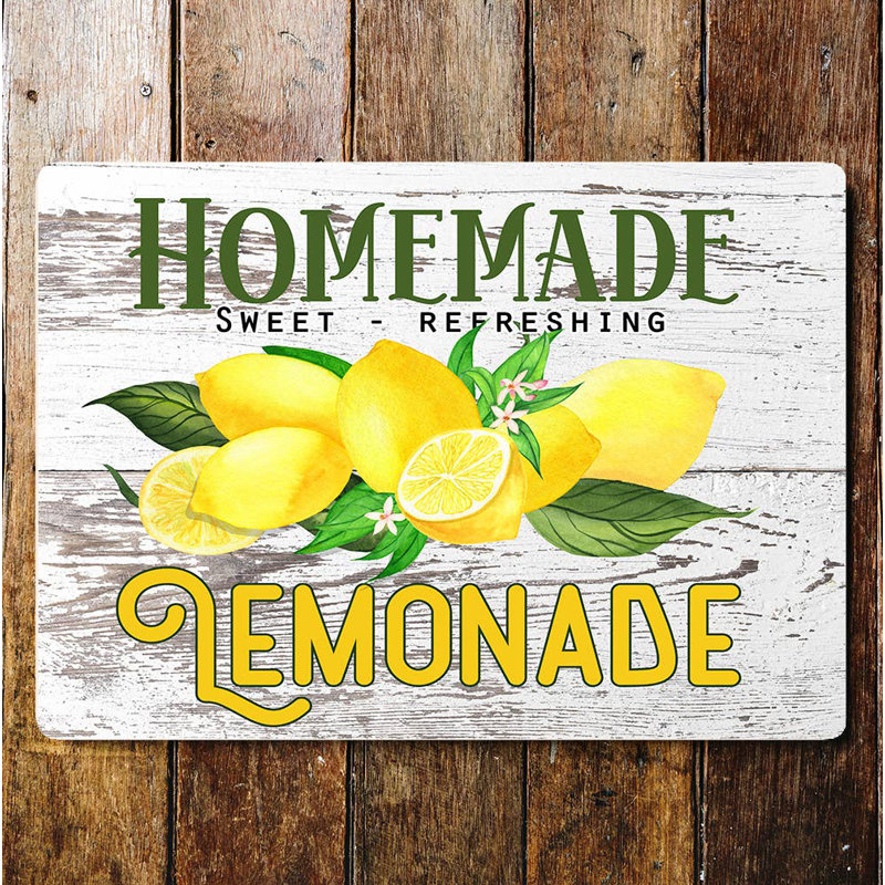 Food & Beverage Wall Decor on Metal, 28cm H x 40cm W